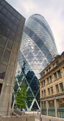 The 'Gherkin' sbuilding, London